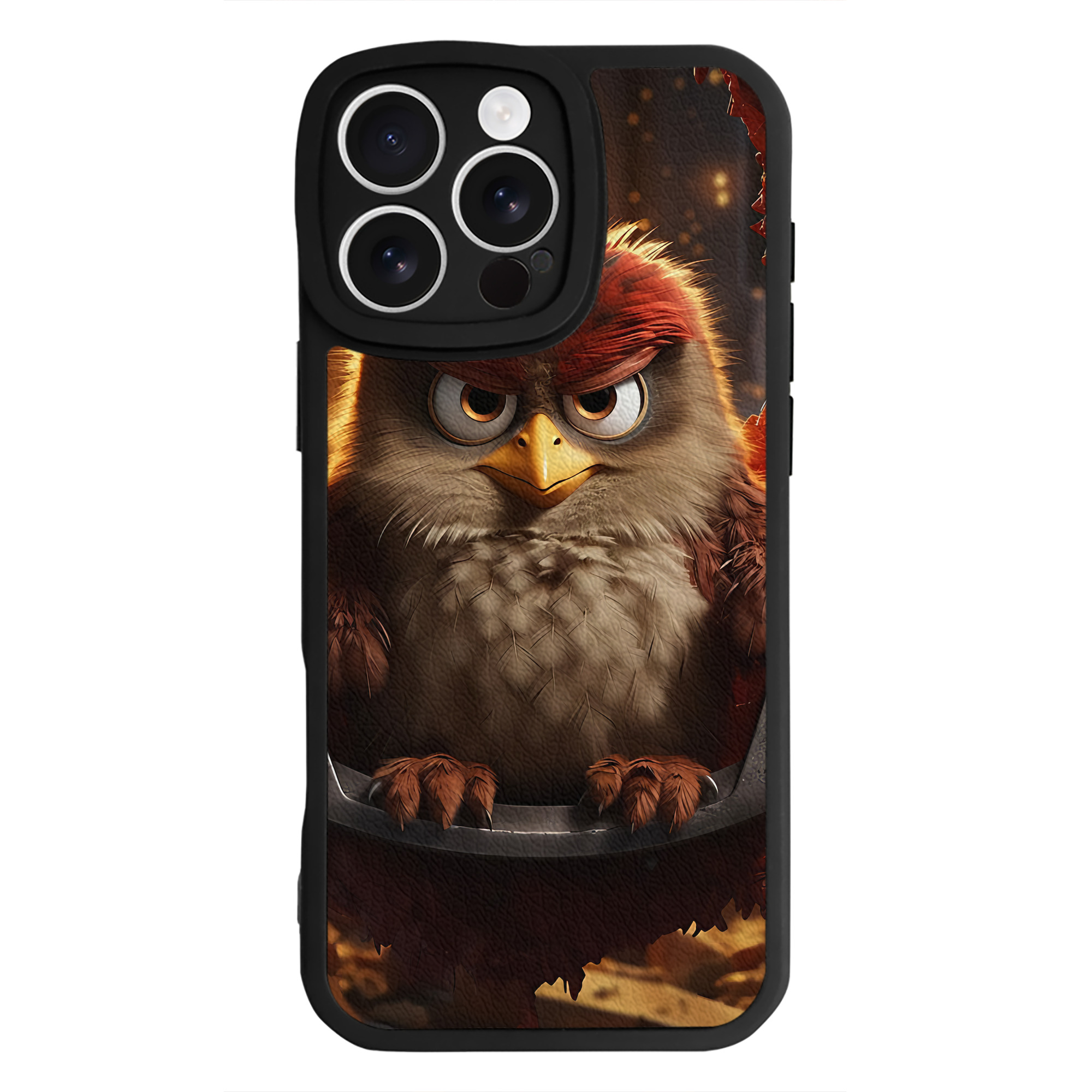 （画像用） Angry Birds アングリーバード 【iPhone 16シリーズ対応】シリコンスマホケース（レザー調） 材質：シリコン